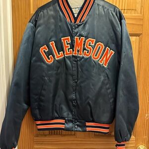 Men’s Clemson University Navy Varsity Jacket